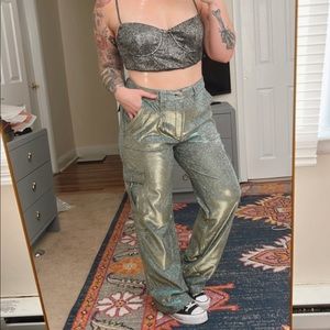 Corset top and cargo pants 2pc set